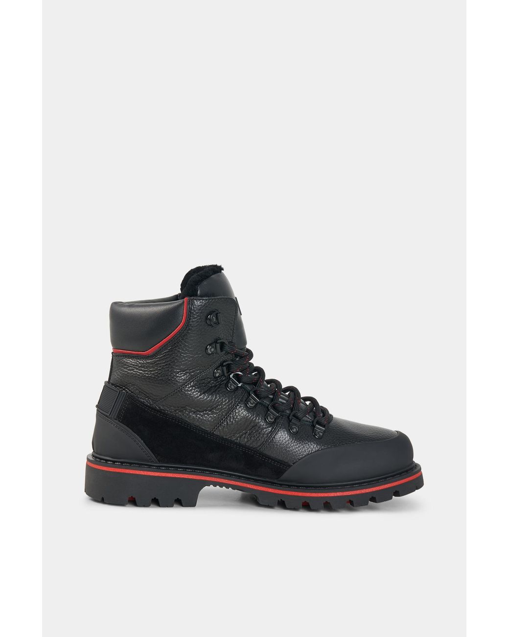 Bogner Black Helsinki Lace-up Boots With Spikes for men