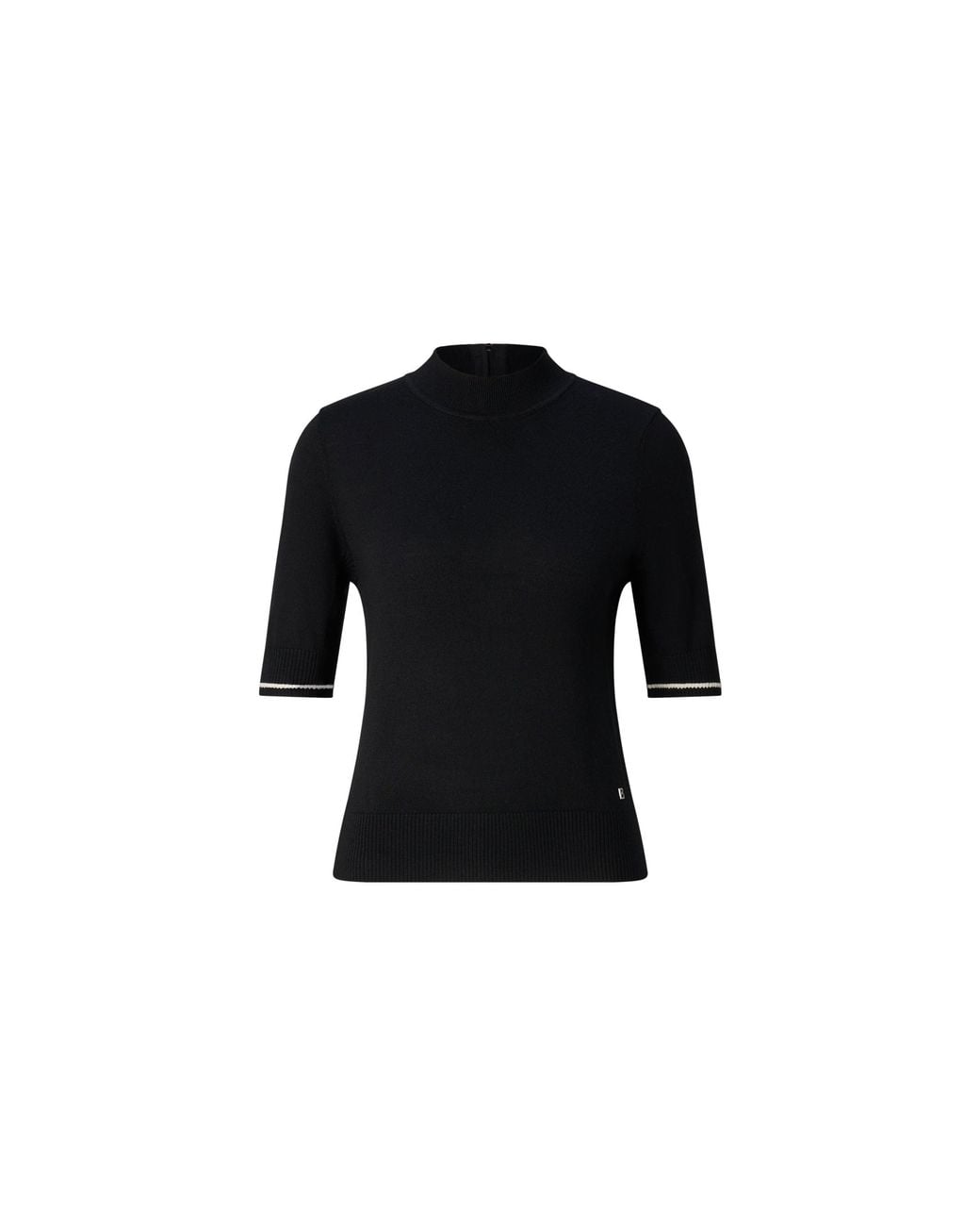 Bogner Black Antonia Virgin Wool And Silk Knitted Jumper For