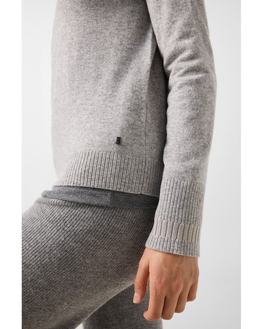 Bogner Gray Vanessa Pure New Wool And Cashmere Jumper
