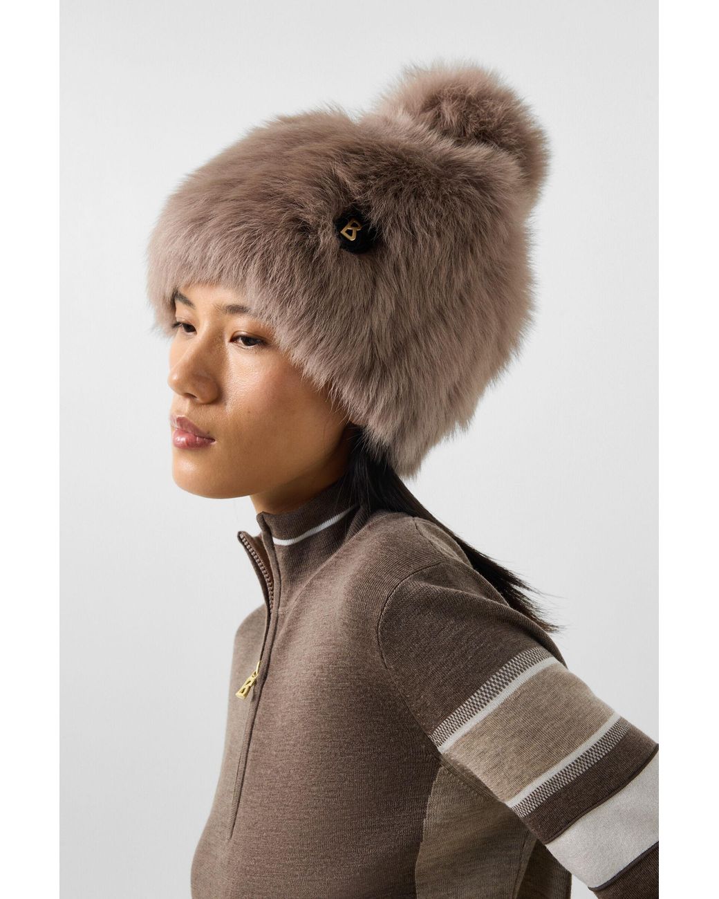 Bogner Natural Aria Lambskin Hat