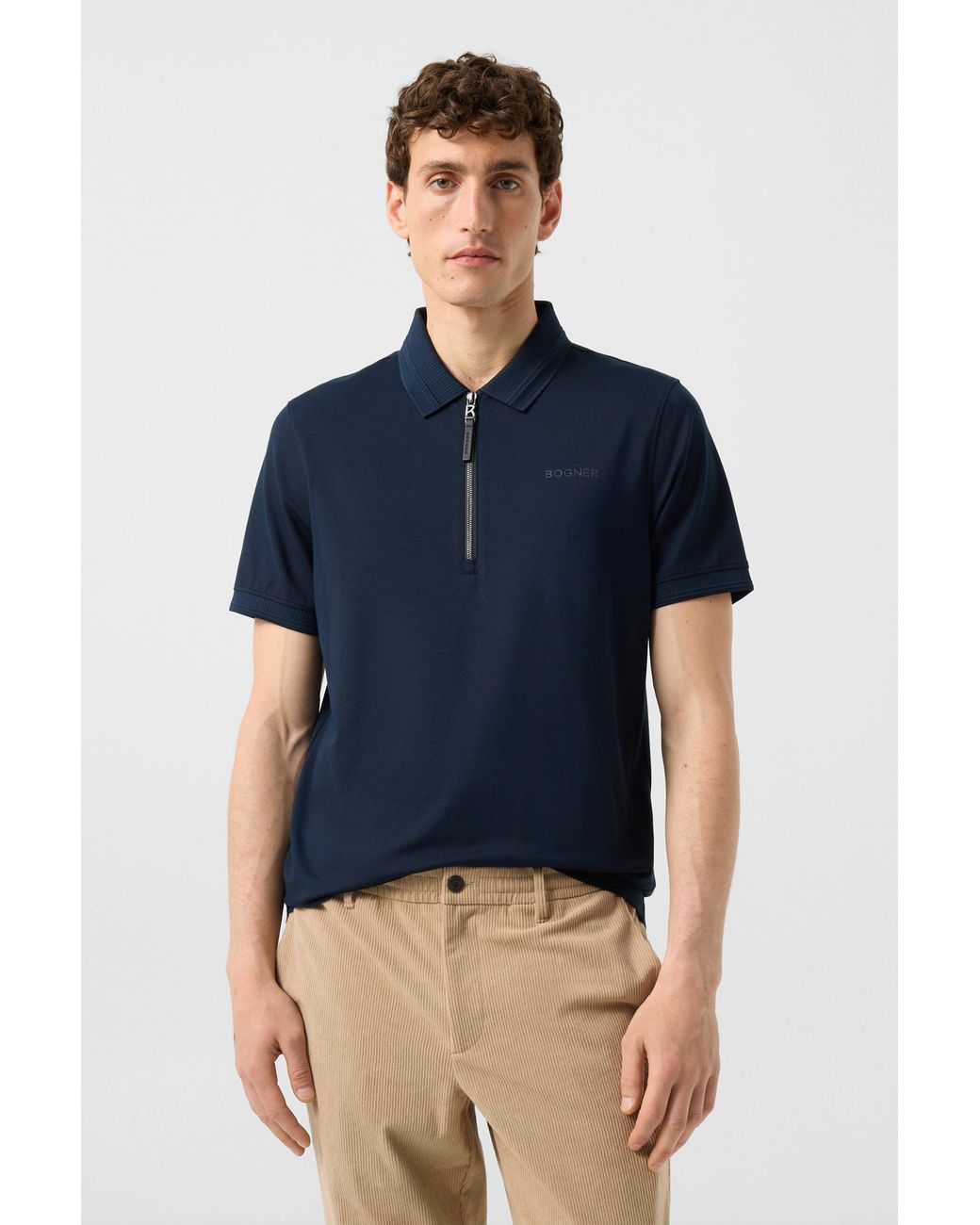 Bogner Blue Timo Piqué Polo Shirt for men