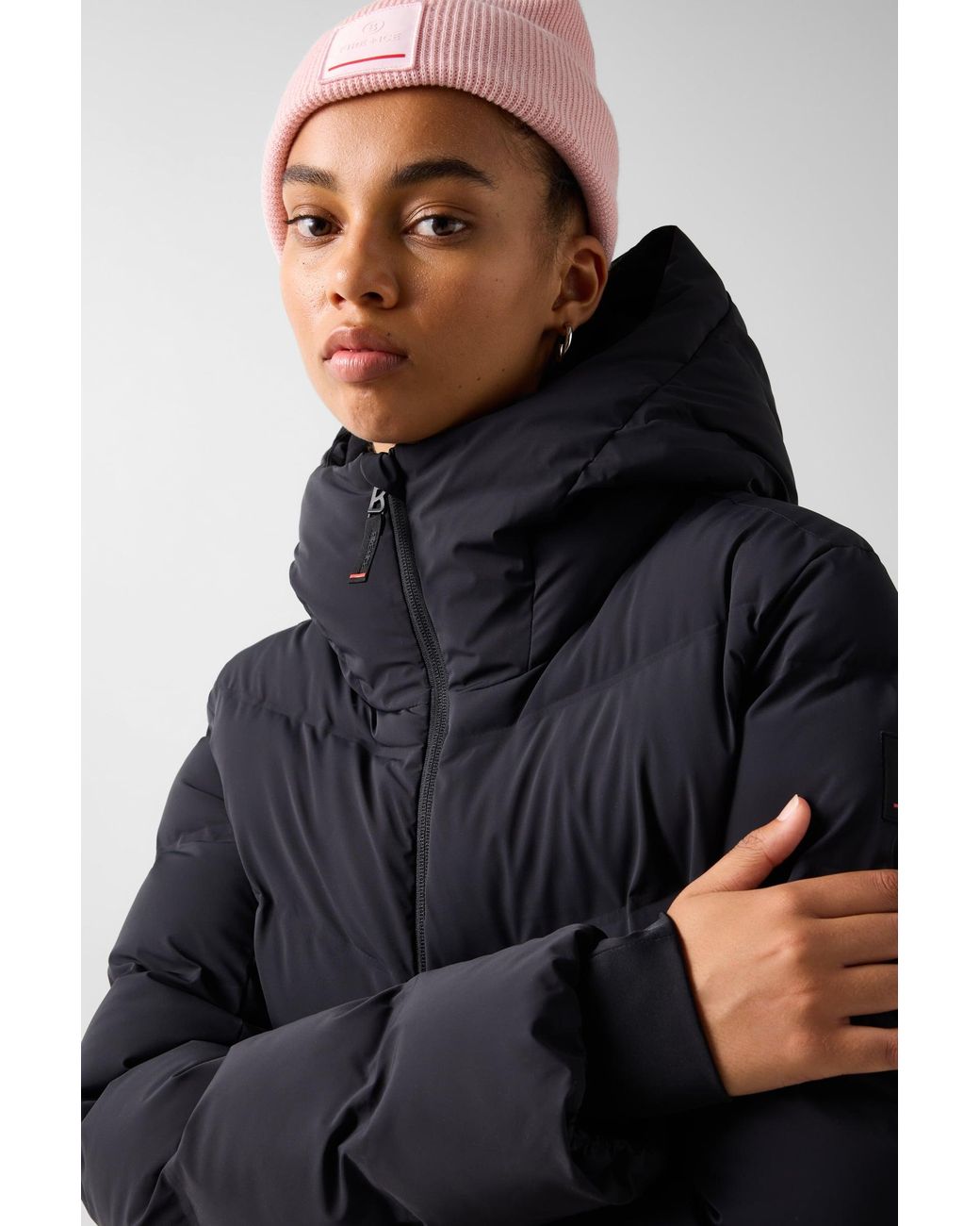 Bogner Fire + Ice Black Tec-Aen Quilted Coat For
