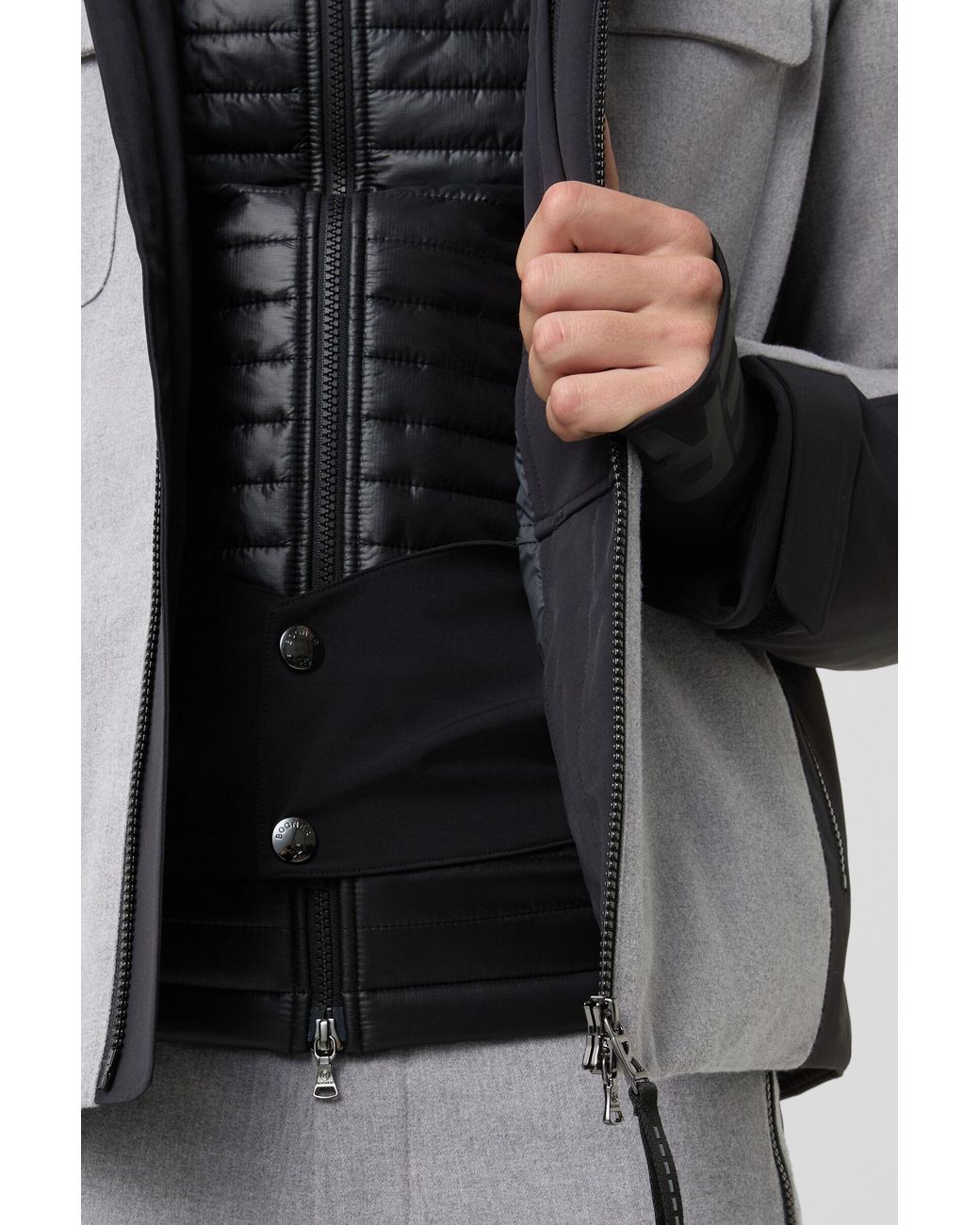 Bogner Gray Cobeyn Down Ski Jacket for men