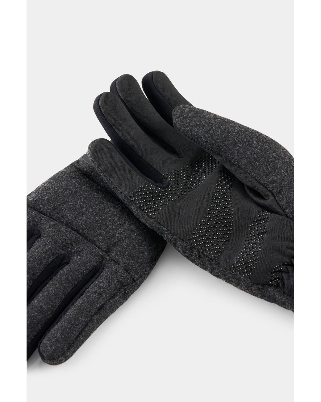Bogner Black Walker Gloves for men