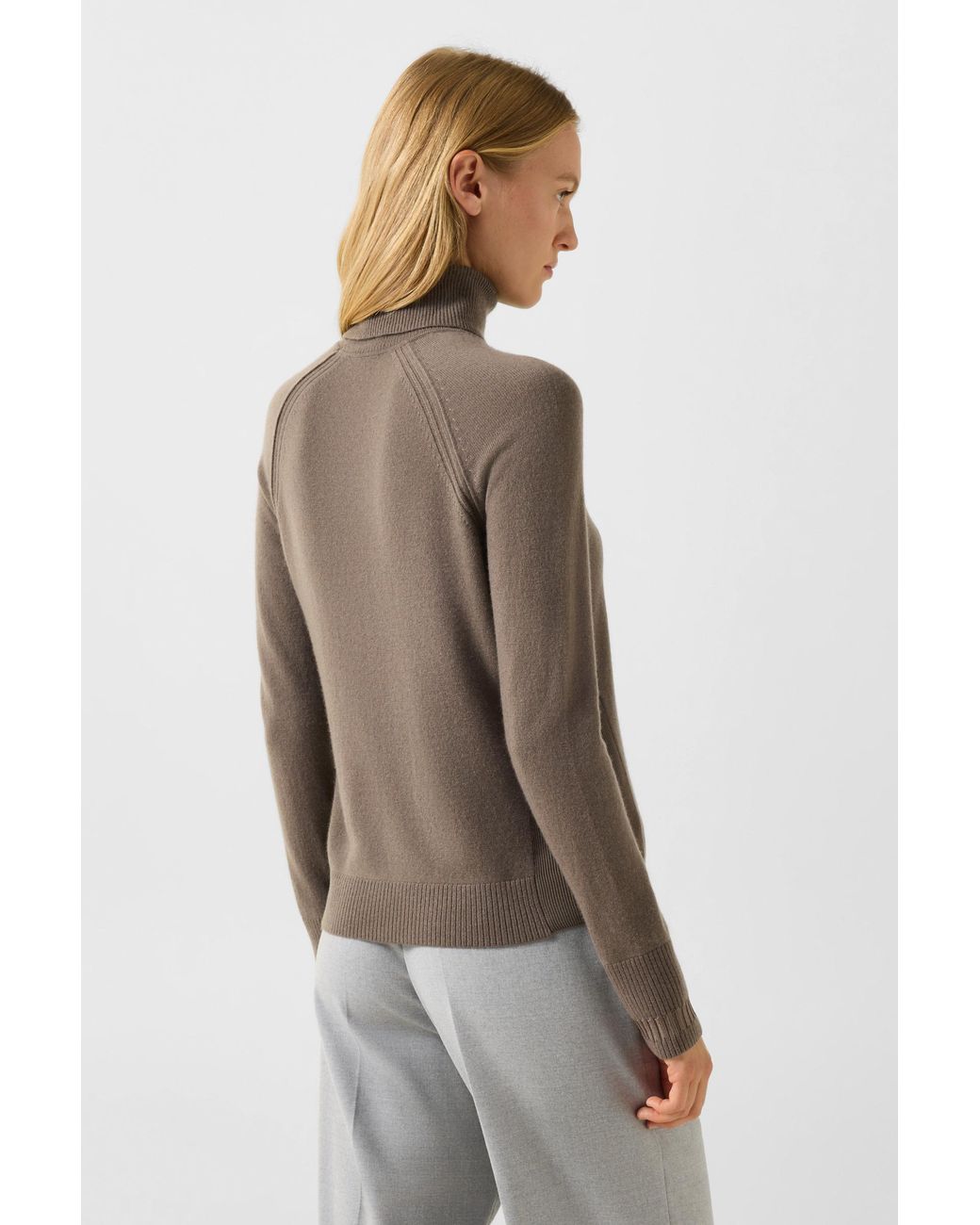 Bogner Brown Vaiana Pure New Wool Cashmere Sweater
