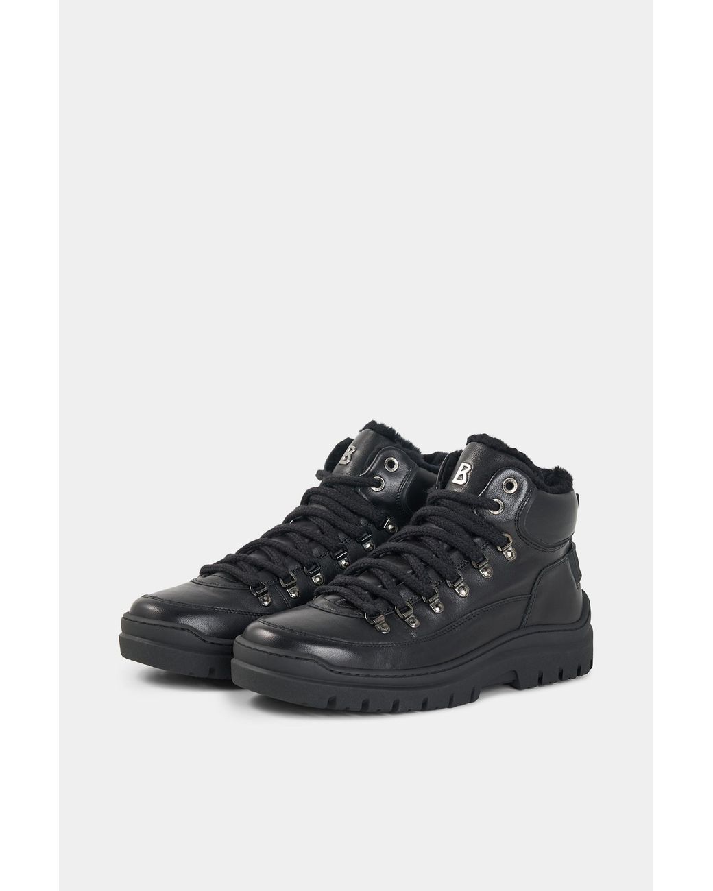 Bogner Black Bansko Lace-up Boots With Spikes for men
