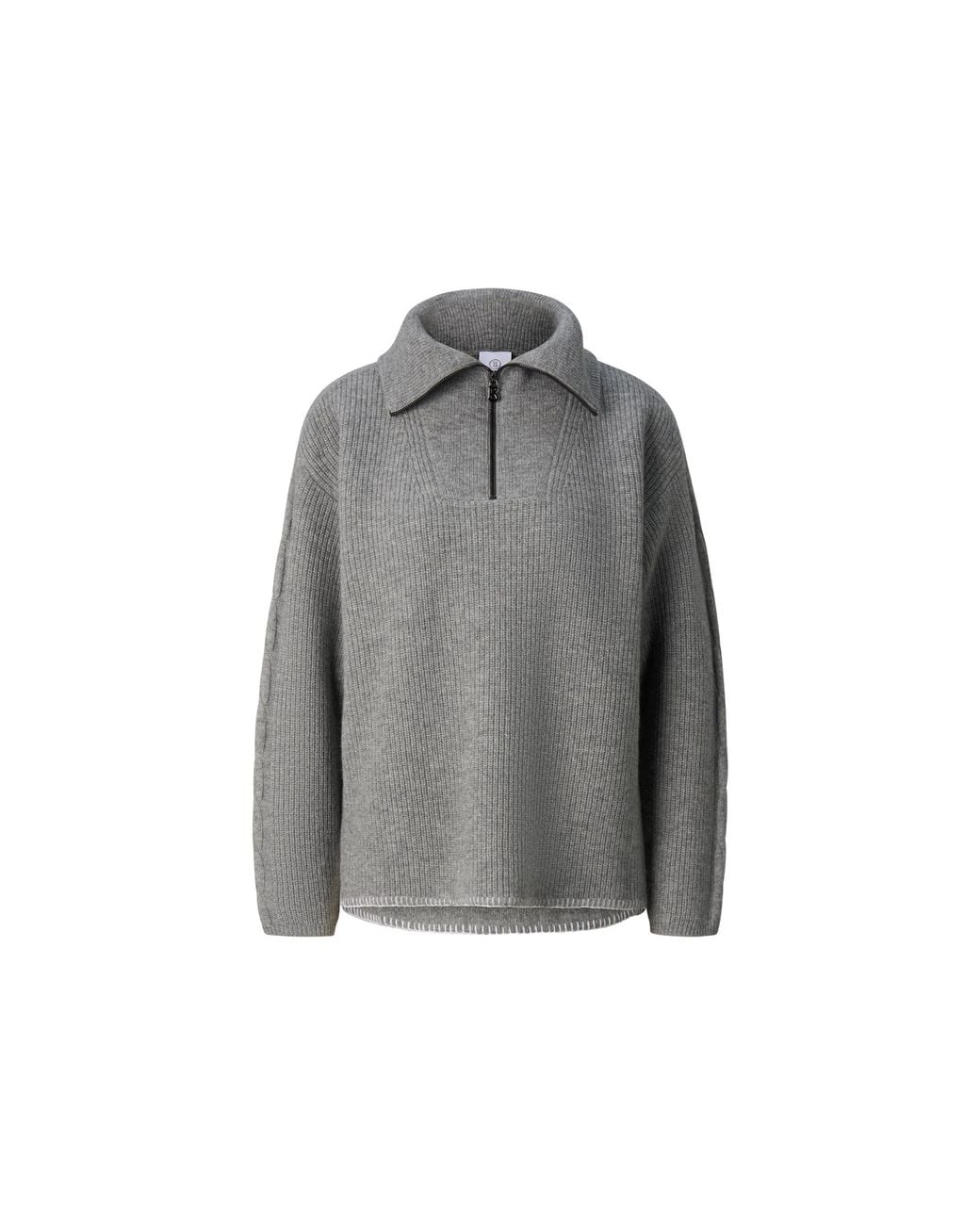 Bogner Gray Larissa Virgin Wool Sweater