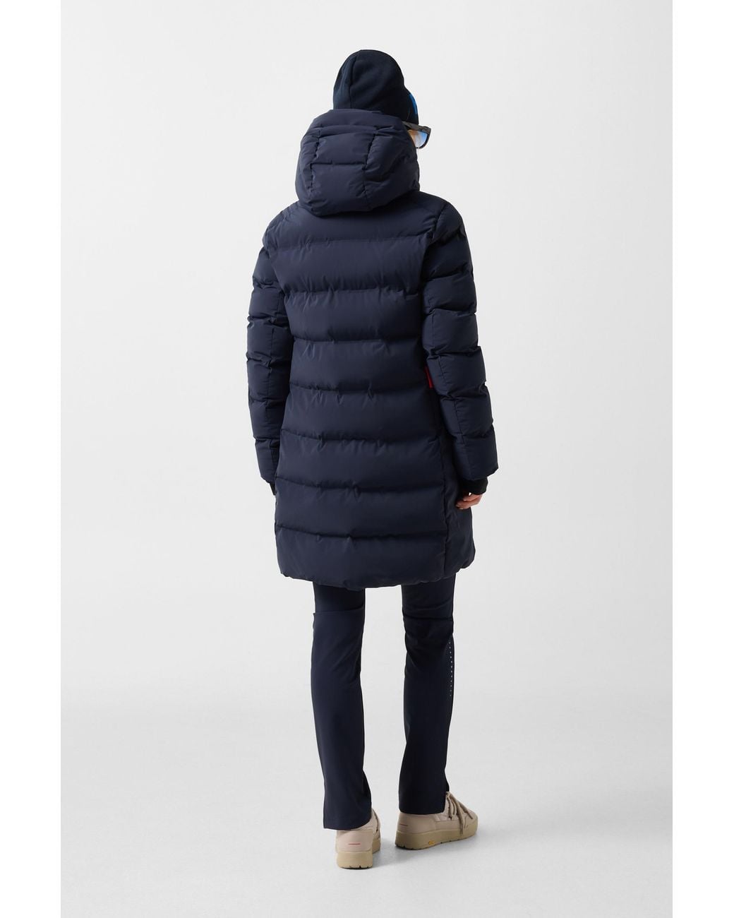 Bogner Fire + Ice Blue Tec-aen Quilted Coat