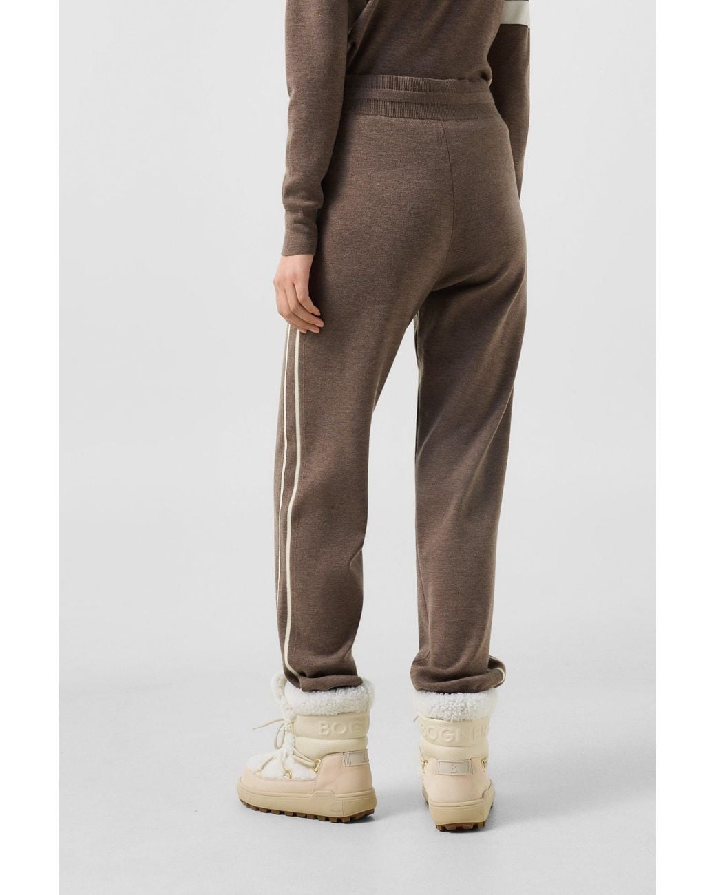 Bogner Brown Calotta Knitted Trousers For