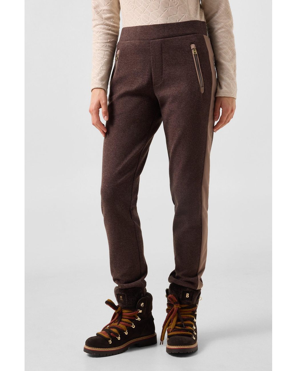 Bogner Brown Katalin Flannel Trousers