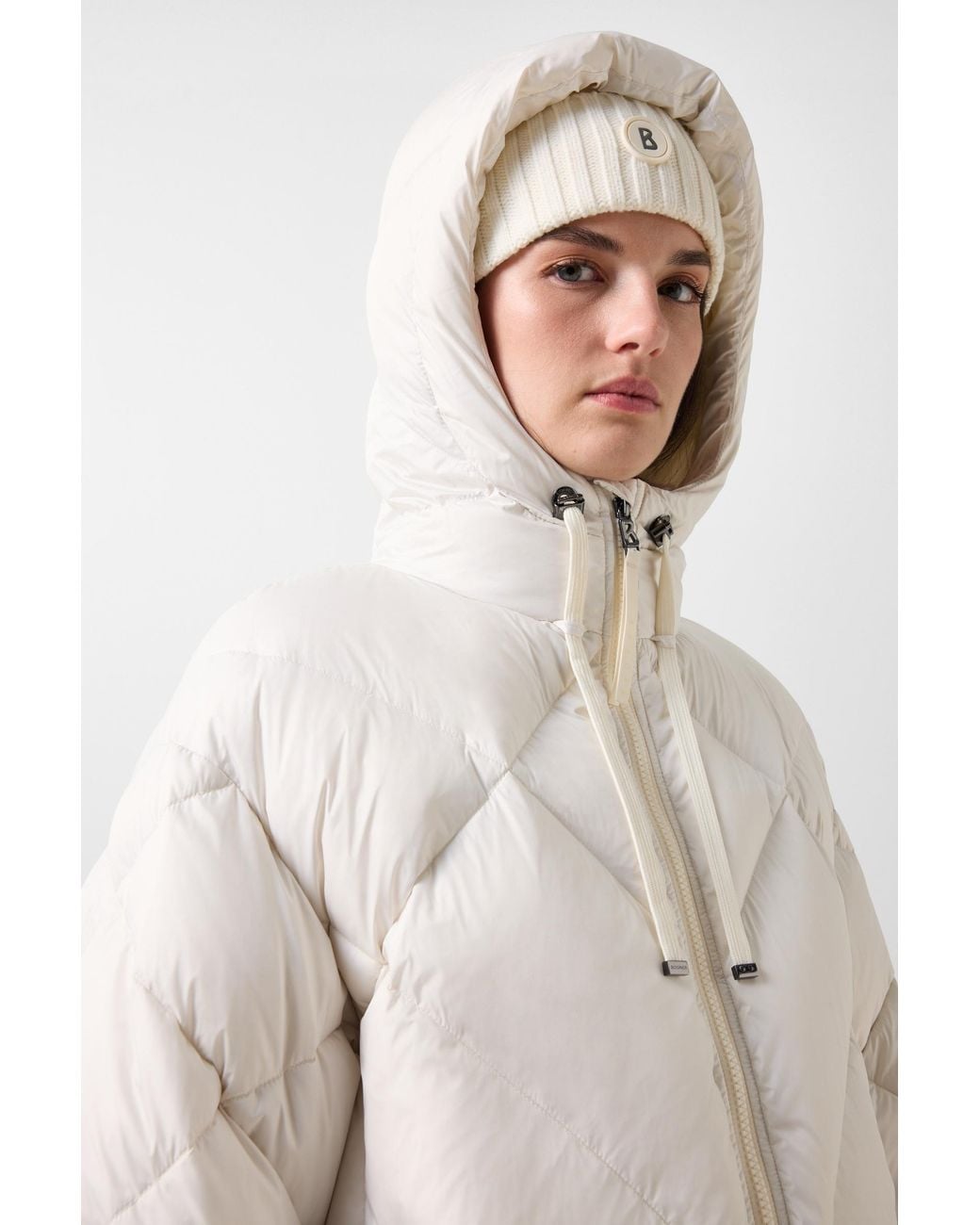 Bogner White Sheryl Down Jacket For