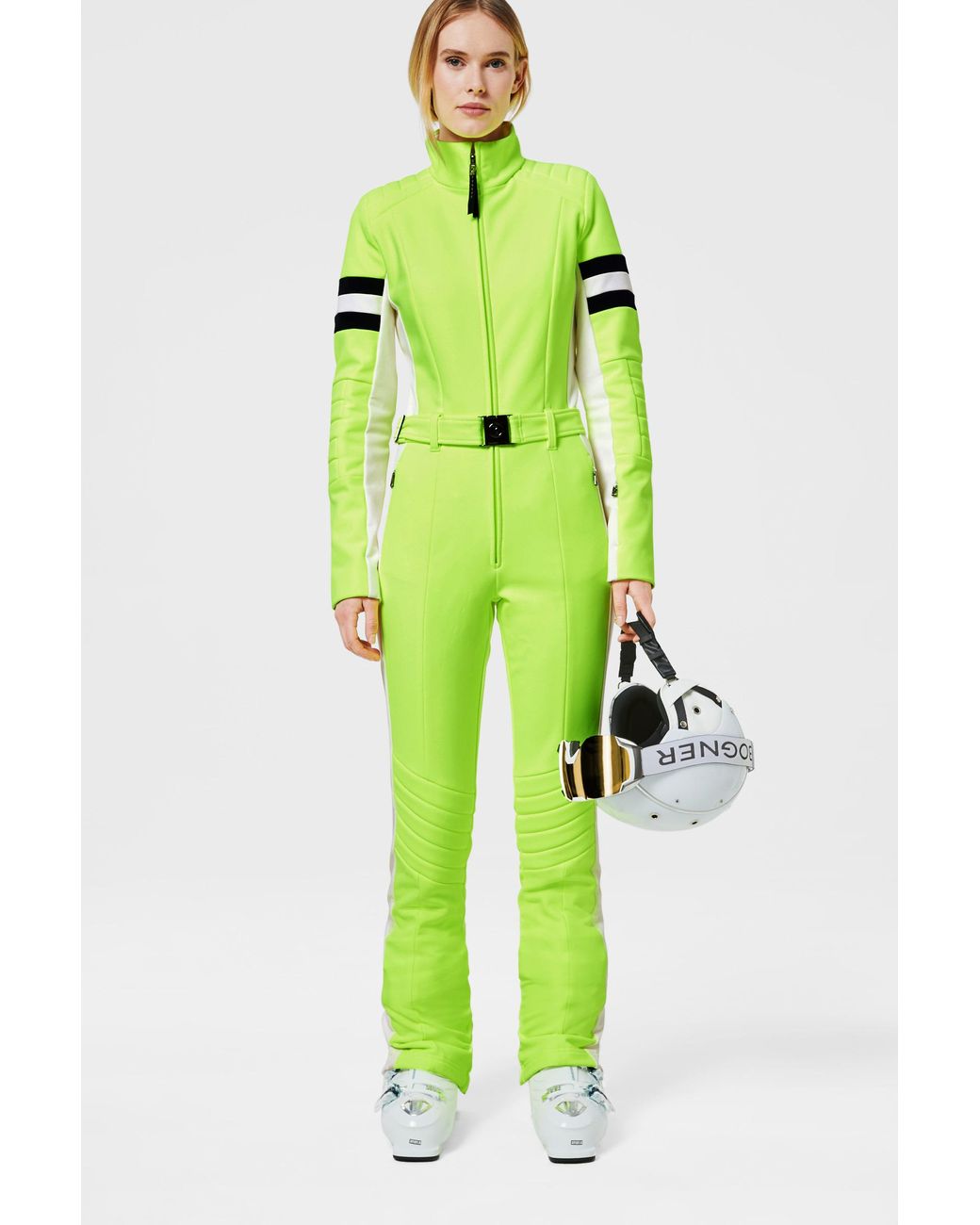 Bogner Fleece Cat Ski Overalls in Neon 