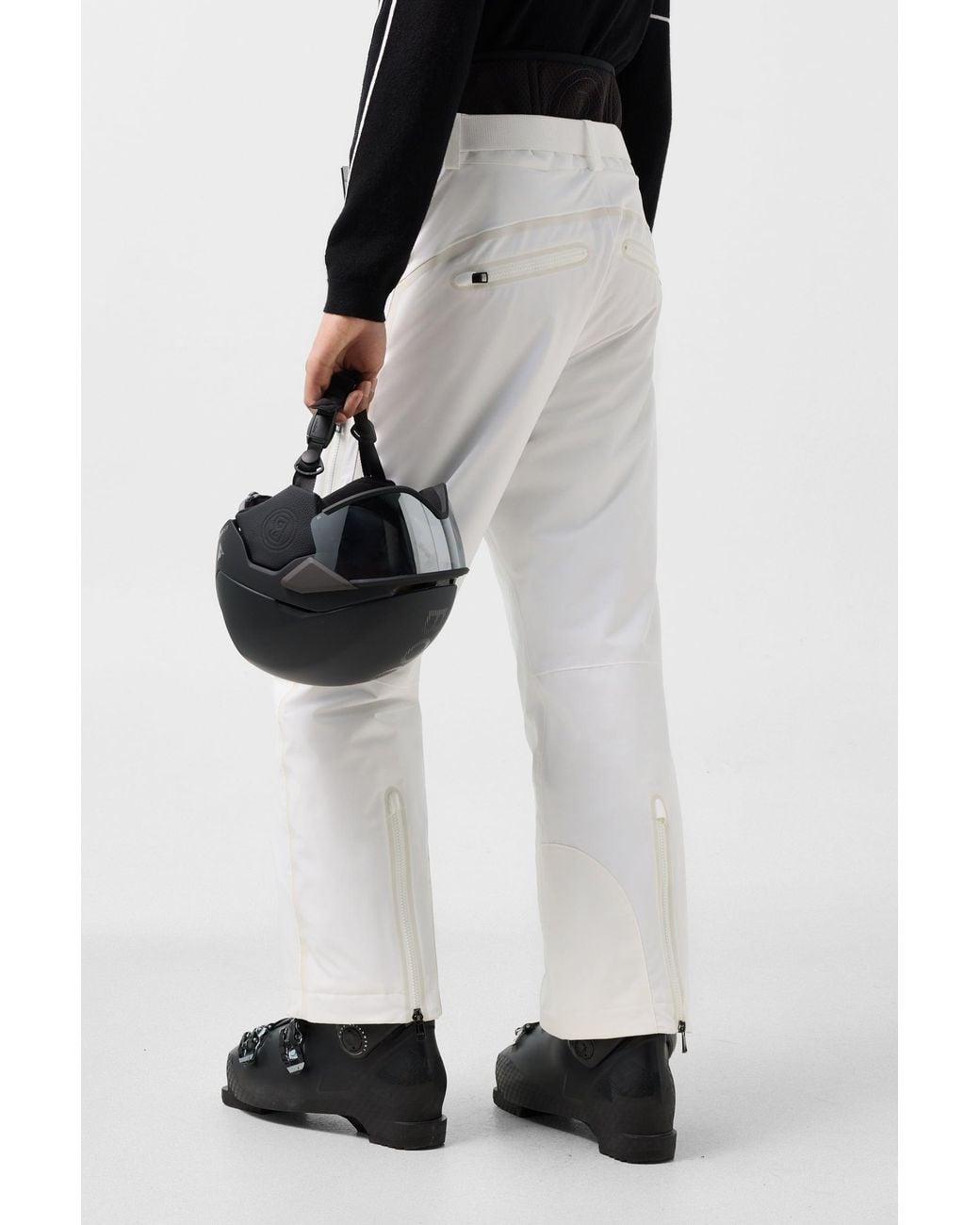 Bogner White Tim Ski Trousers for men