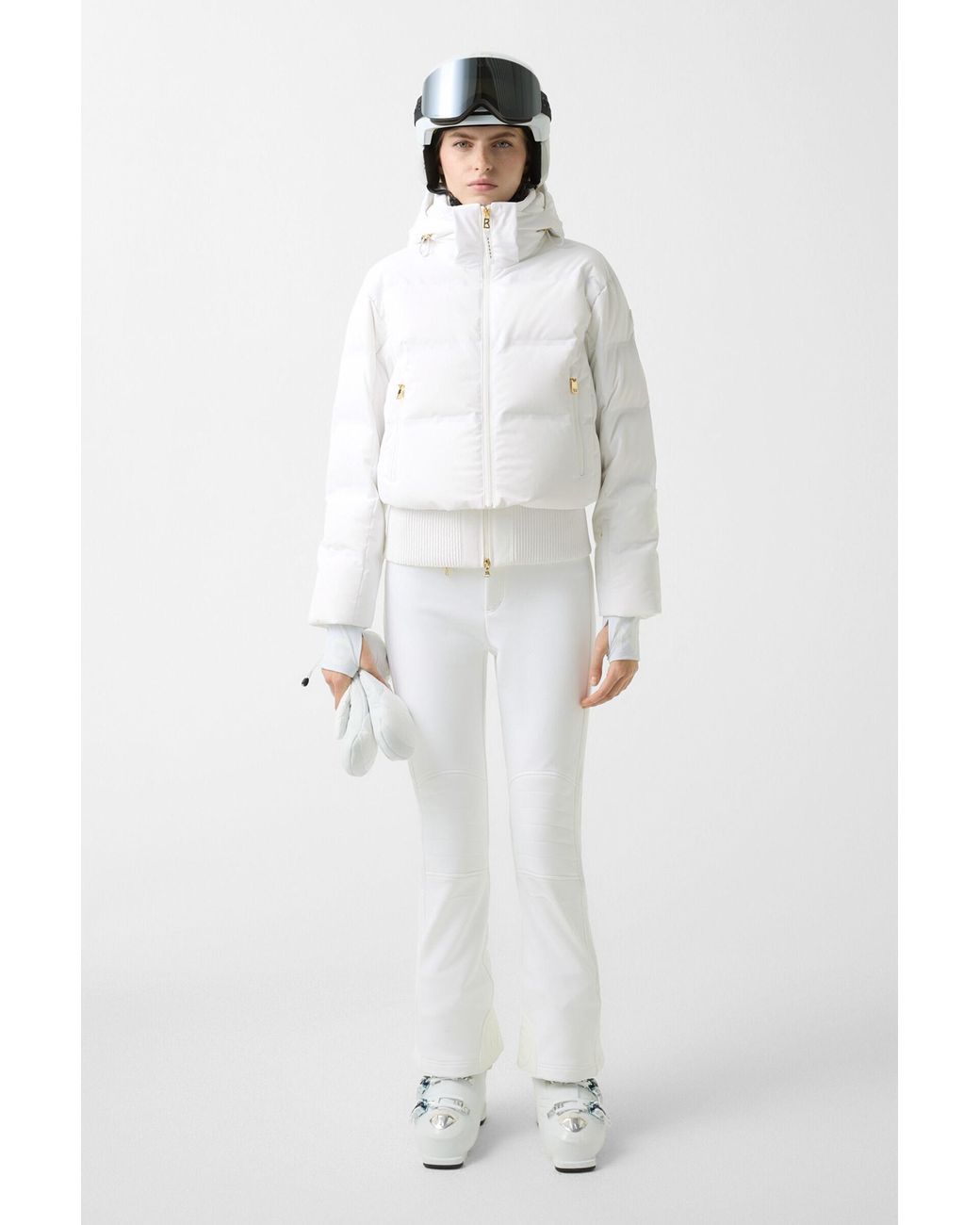 Bogner White 2-in-1 Down Ski Jacket Suri