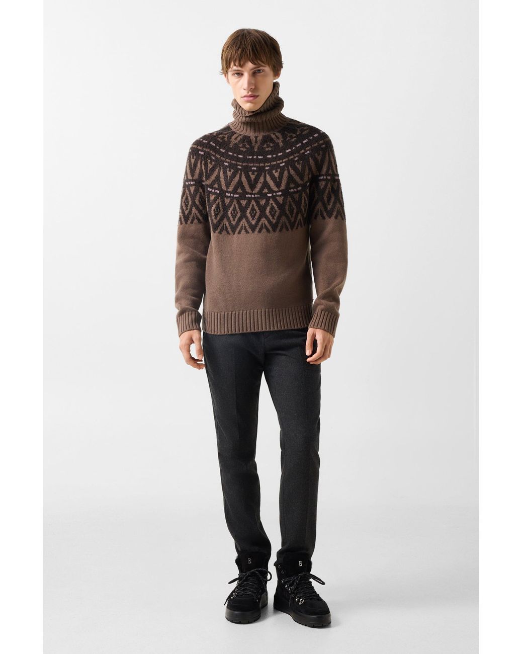 Bogner Brown Roxter Cashmere Sweater for men