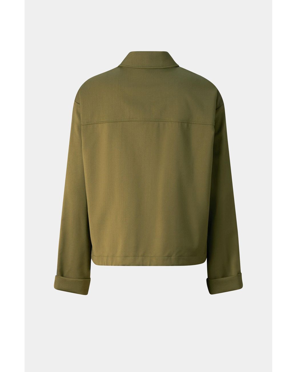 Bogner Green Elody Virgin Wool Blouse