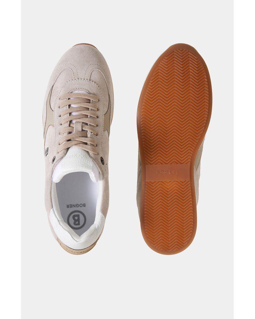 Bogner White Monza Trainers for men