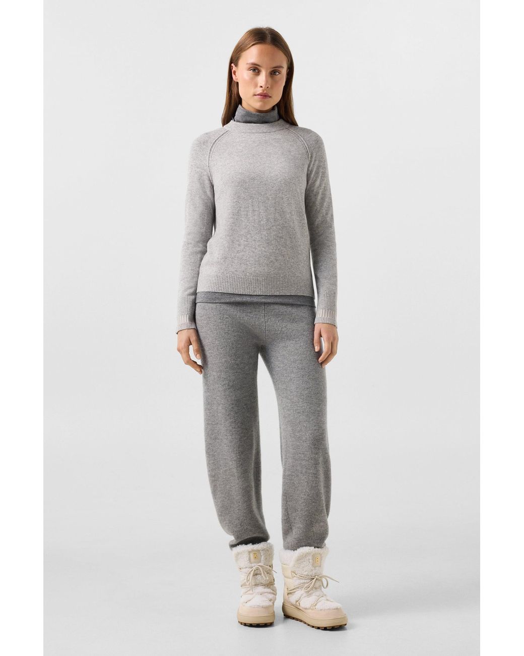 Bogner Gray Vanessa Pure New Wool And Cashmere Jumper