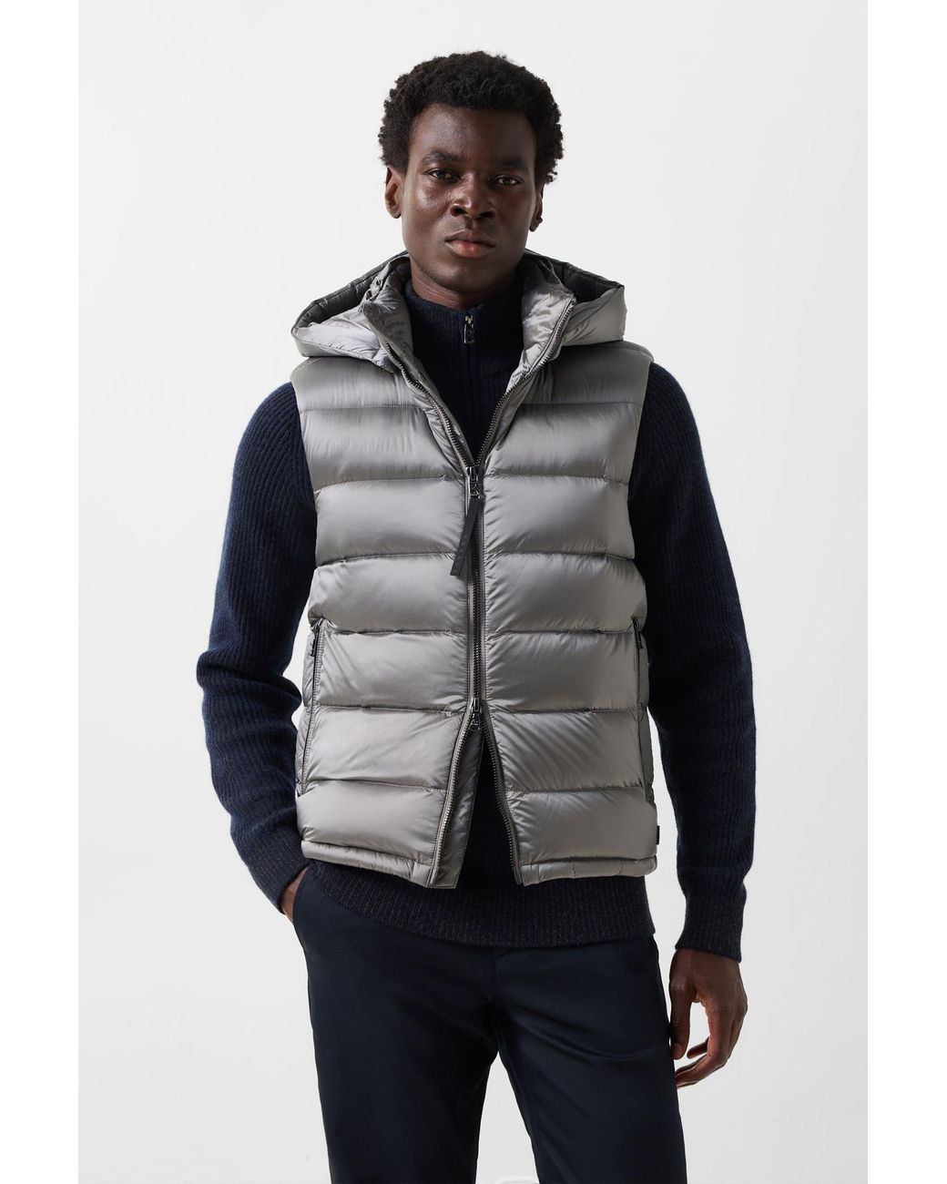 Bogner Gray Holger Down Vest For for men