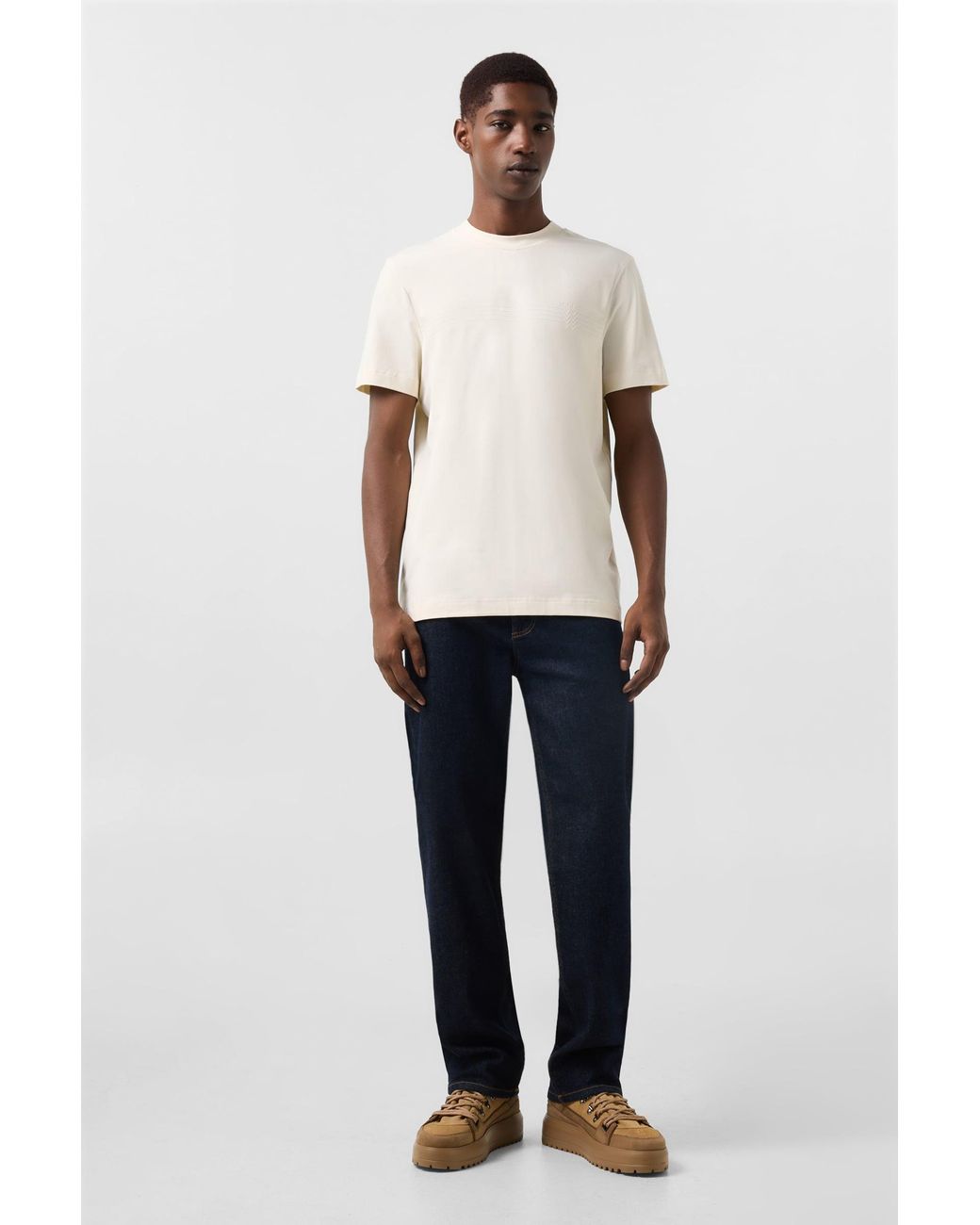 Bogner Natural Ryan Cotton-Blend T-Shirt For for men