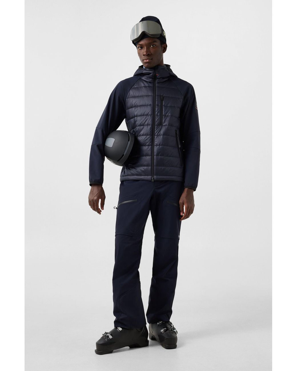 Bogner Fire + Ice Blue Anian Softshell Quilted Jacket for men
