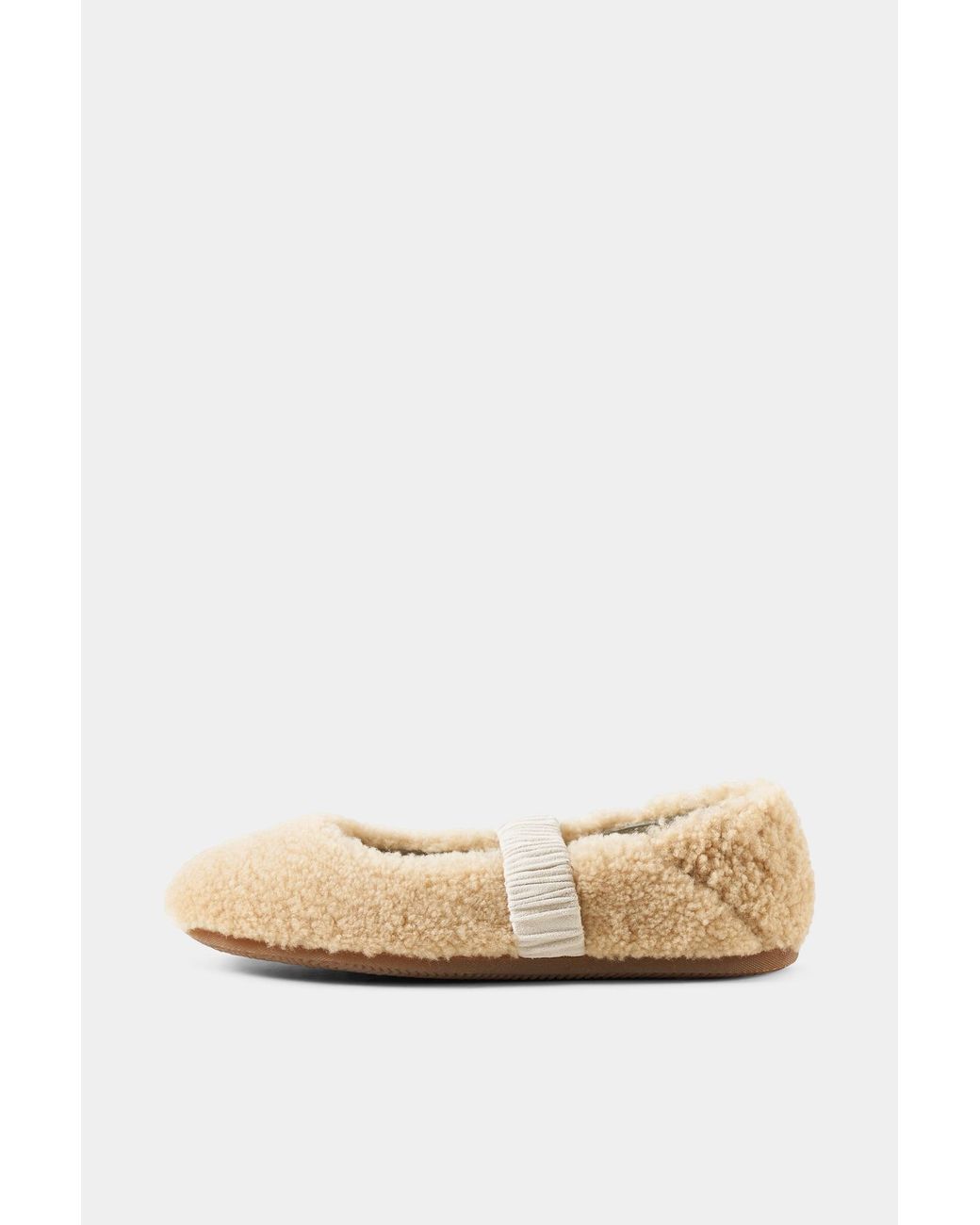 Bogner Natural Vienna Lambskin Ballerina Flats