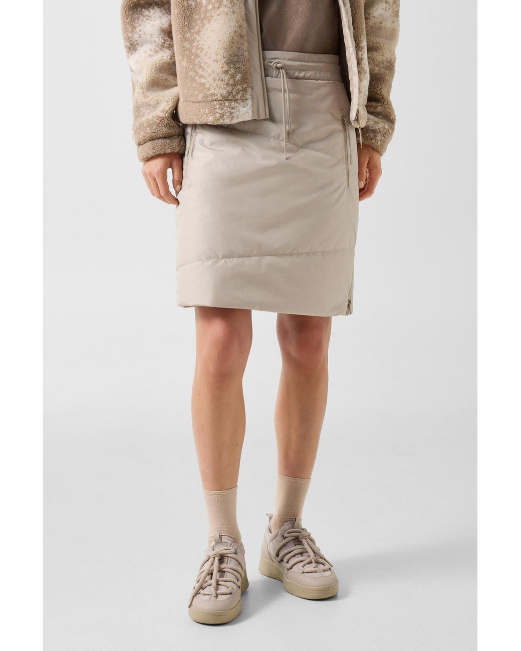 Bogner Fire + Ice Natural Belva Functional Quilted Skirt