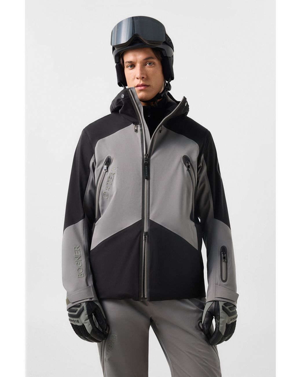 Bogner Gray Jasper Ski Jacket for men