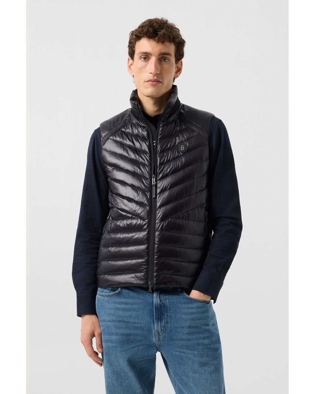 Bogner Black Lasse Lightweight Down Waistcoat for men