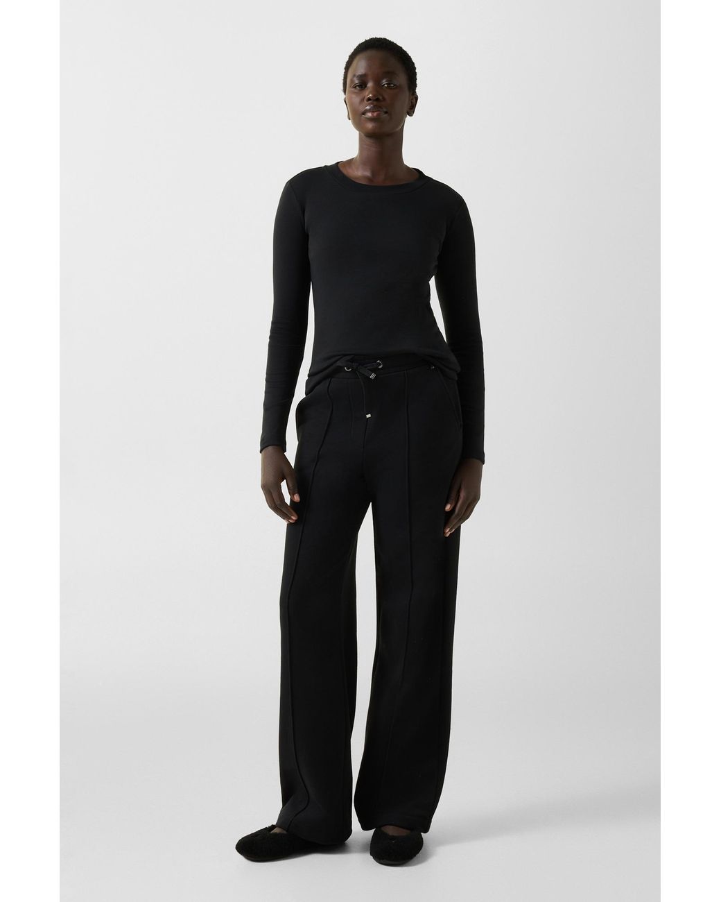 Bogner Black Nikini Cotton Long-Sleeved Top For