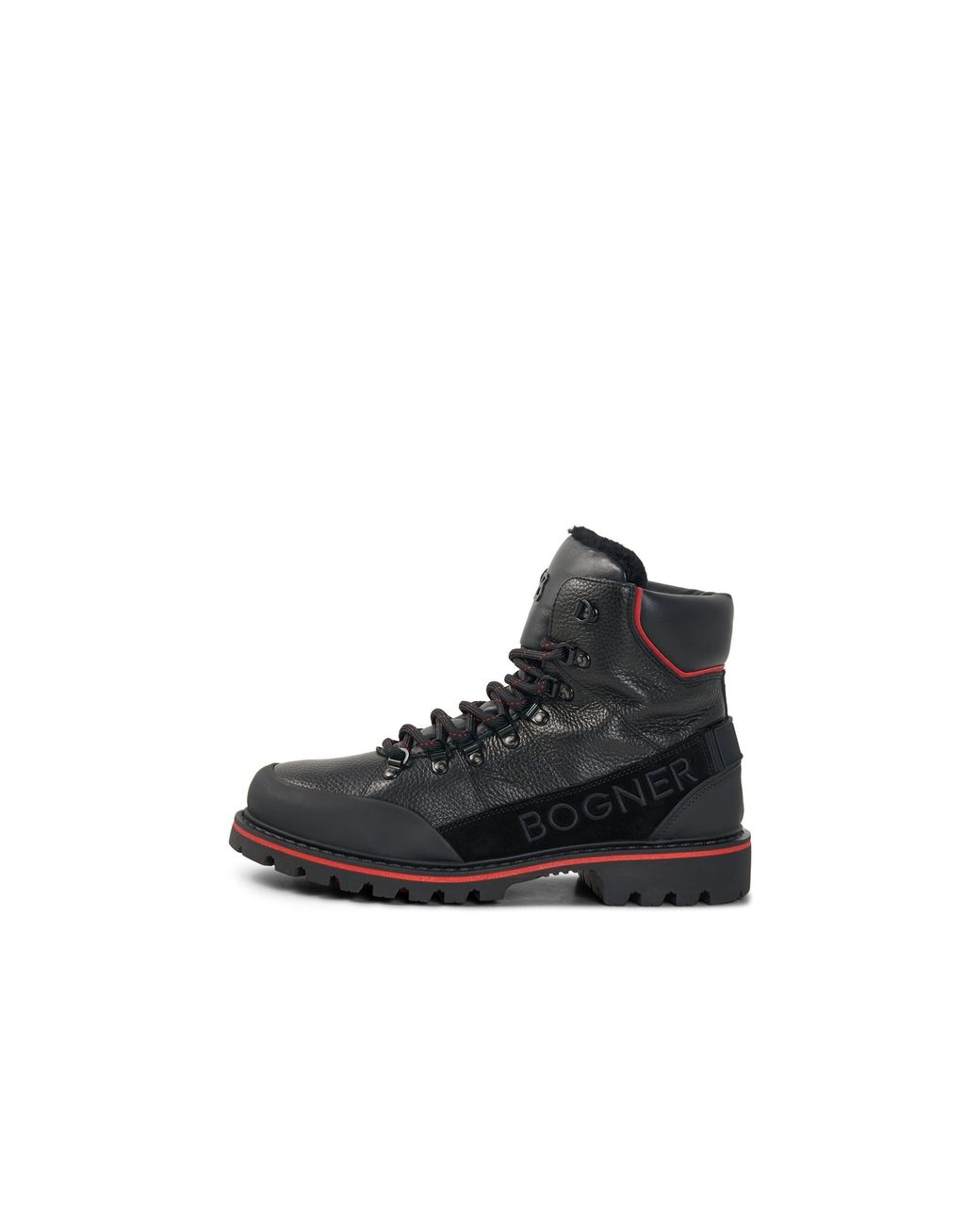 Bogner Black Helsinki Lace-up Boots With Spikes for men