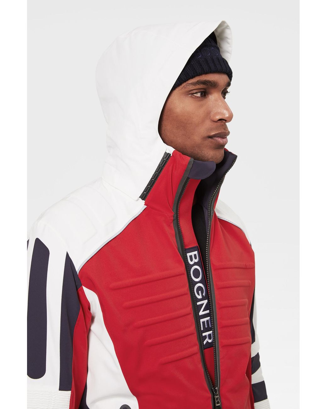 Bogner Kaleo Ski Jacket In Red/white 