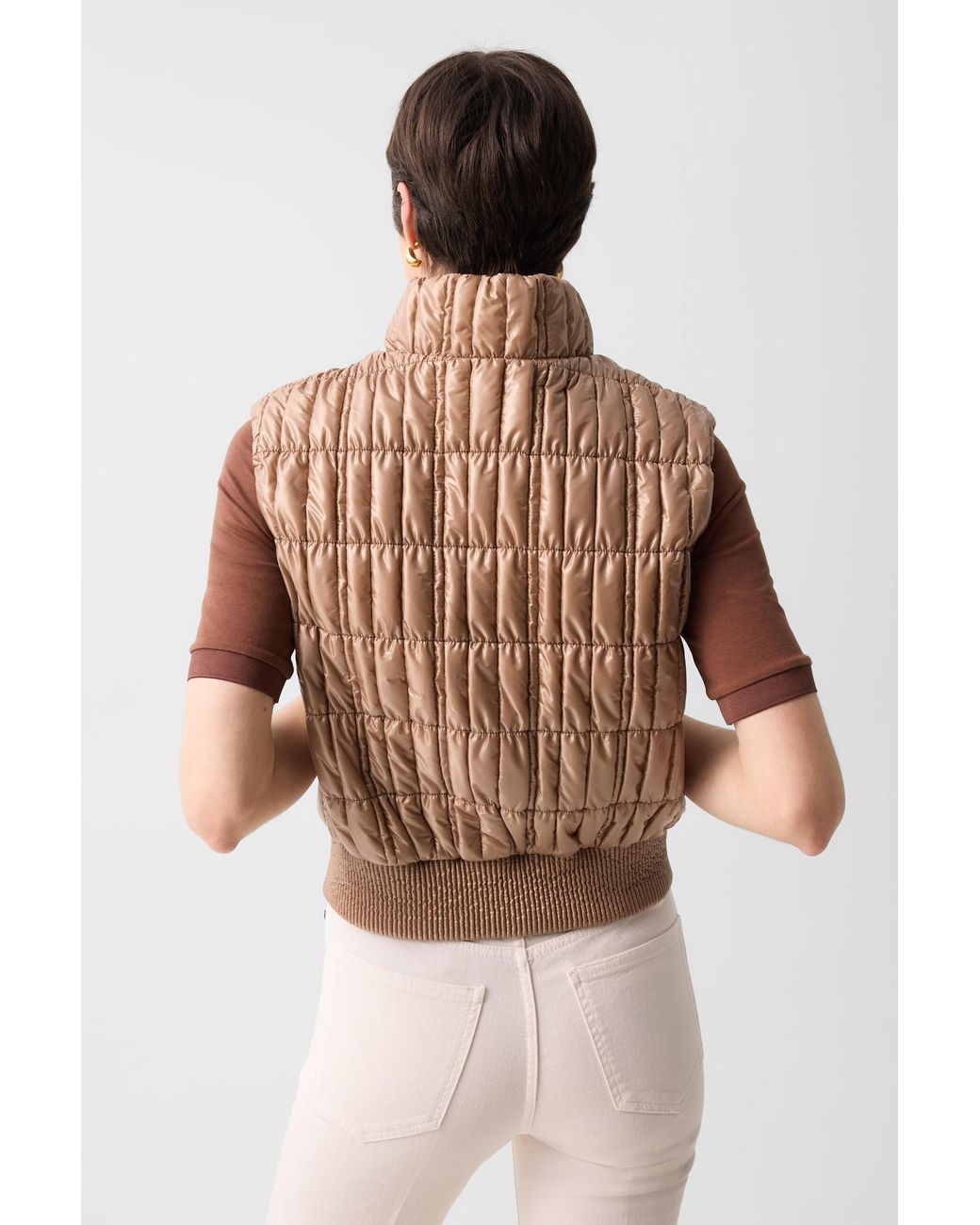 Bogner Brown Sally Quilted Waistcoat