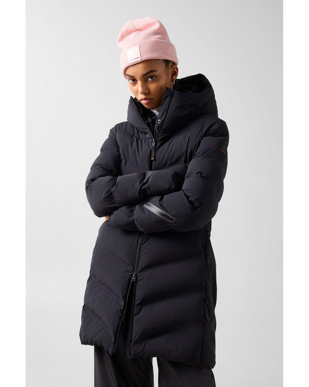 Bogner Fire + Ice Black Tec-Aen Quilted Coat For