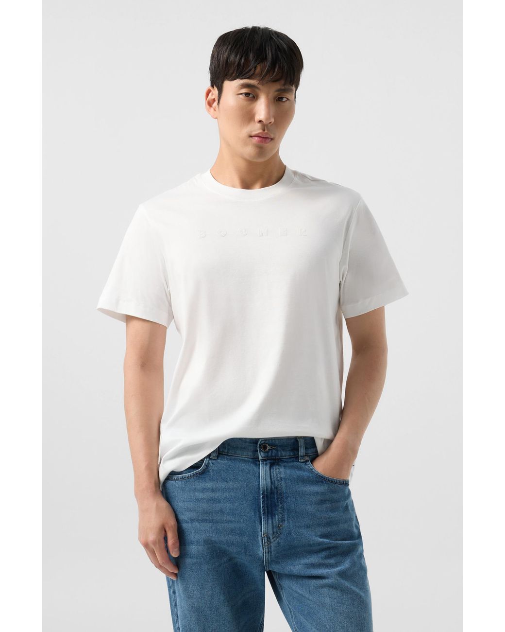 Bogner White Lukas Cotton T-Shirt For for men