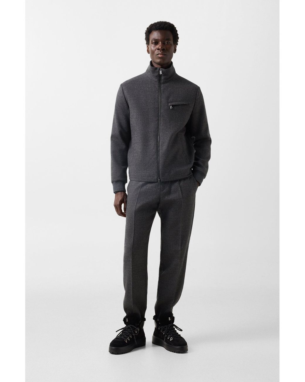 Bogner Black Milan Virgin Wool Blend Jacket For for men