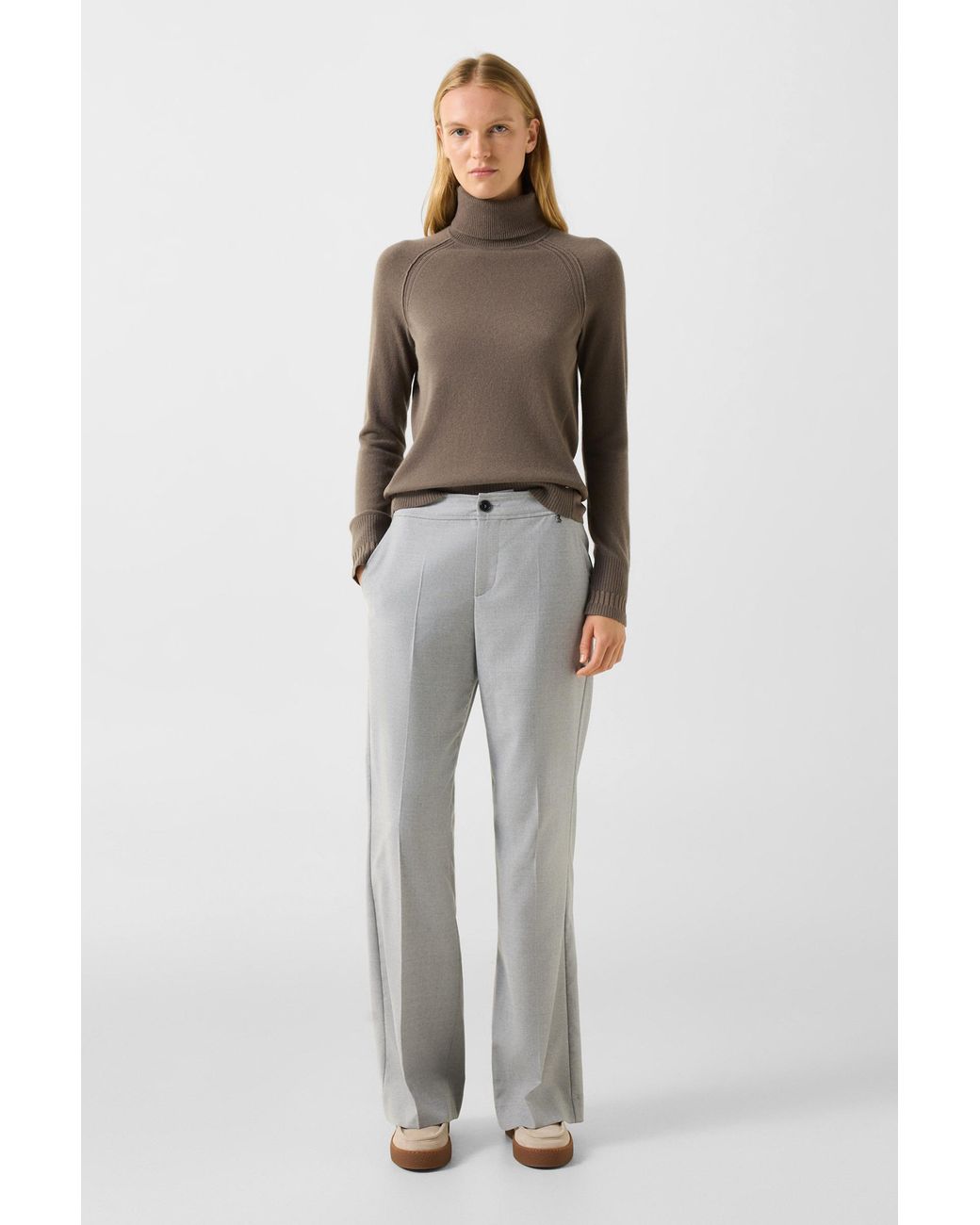 Bogner Brown Vaiana Pure New Wool Cashmere Sweater