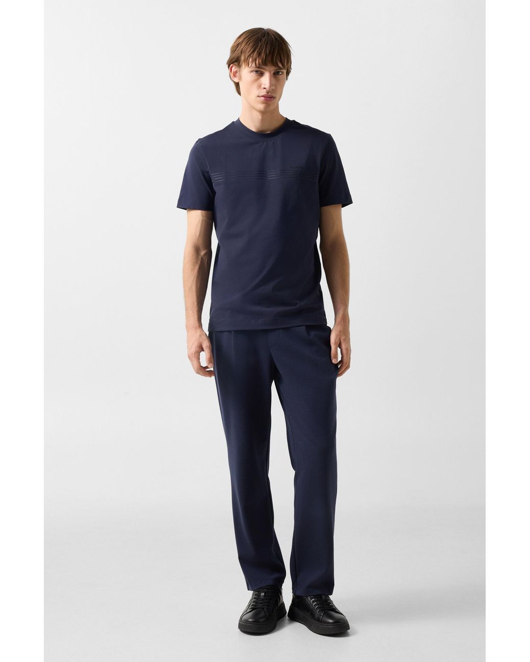 Bogner Blue Ryan Cotton-Blend T-Shirt For for men