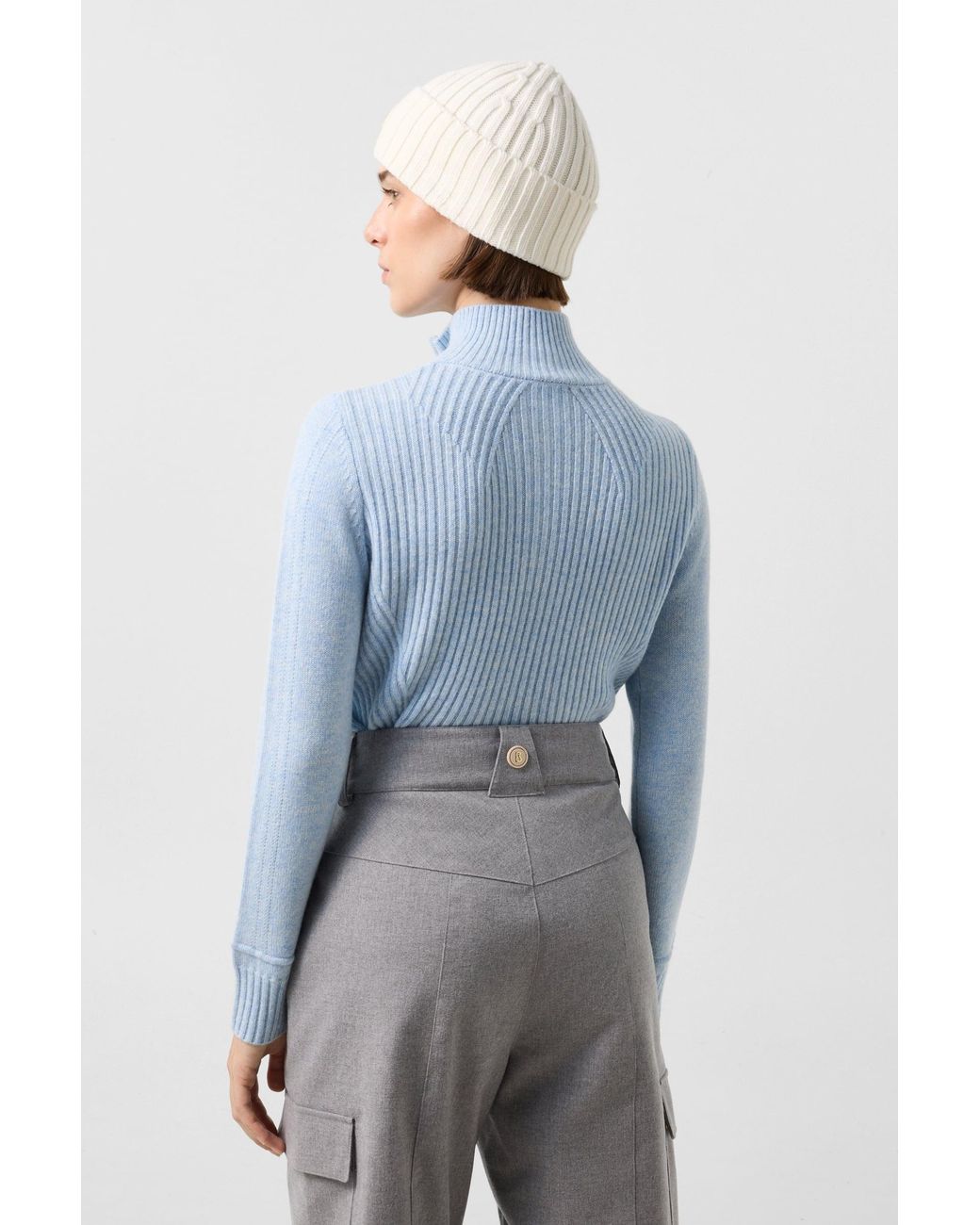Bogner Blue Camila Cashmere Turtleneck