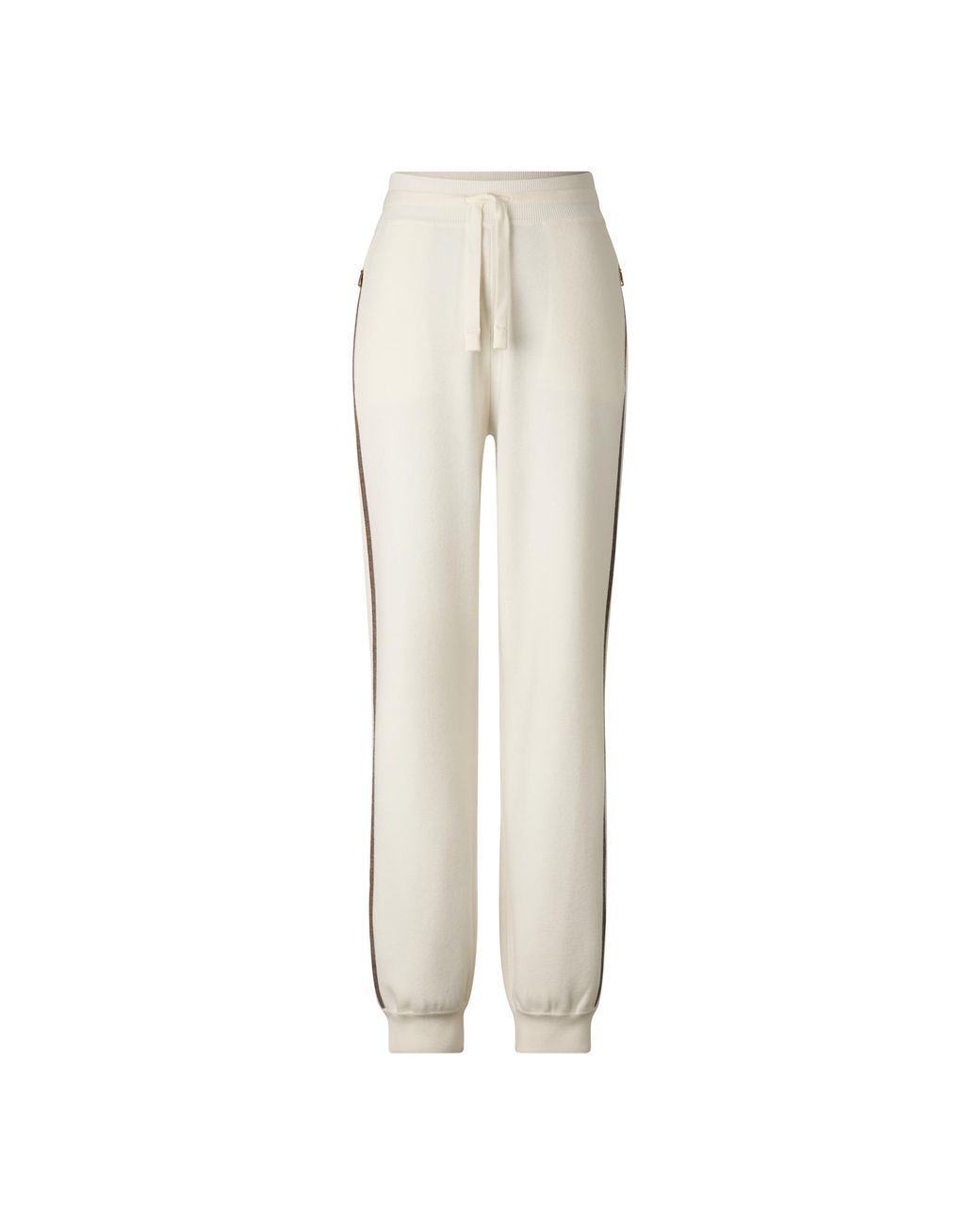 Bogner White Calotta Knitted Trousers For