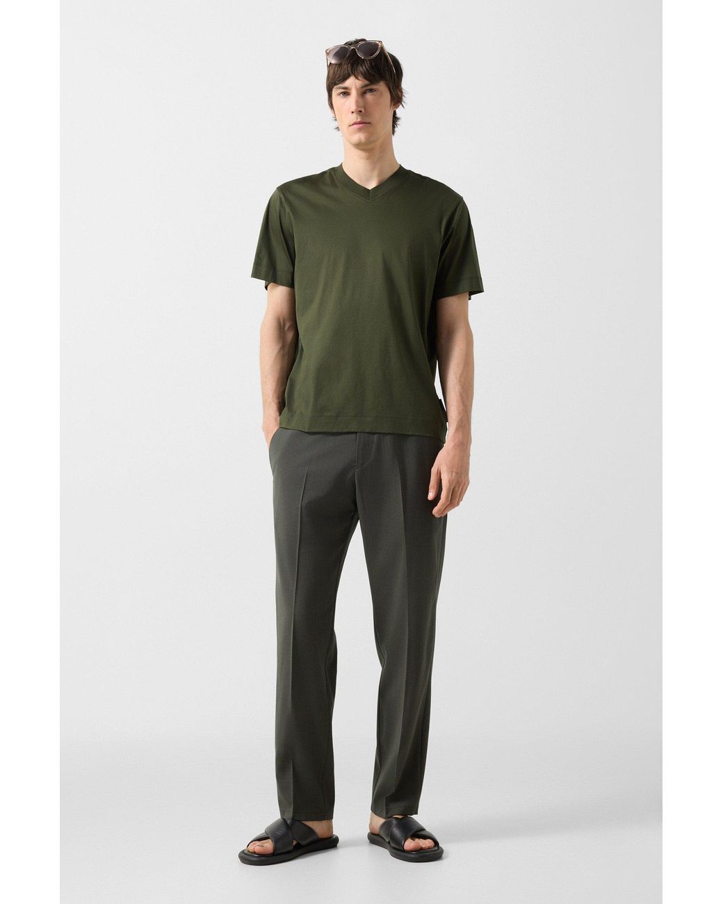 Bogner Green T-shirt Tiam for men