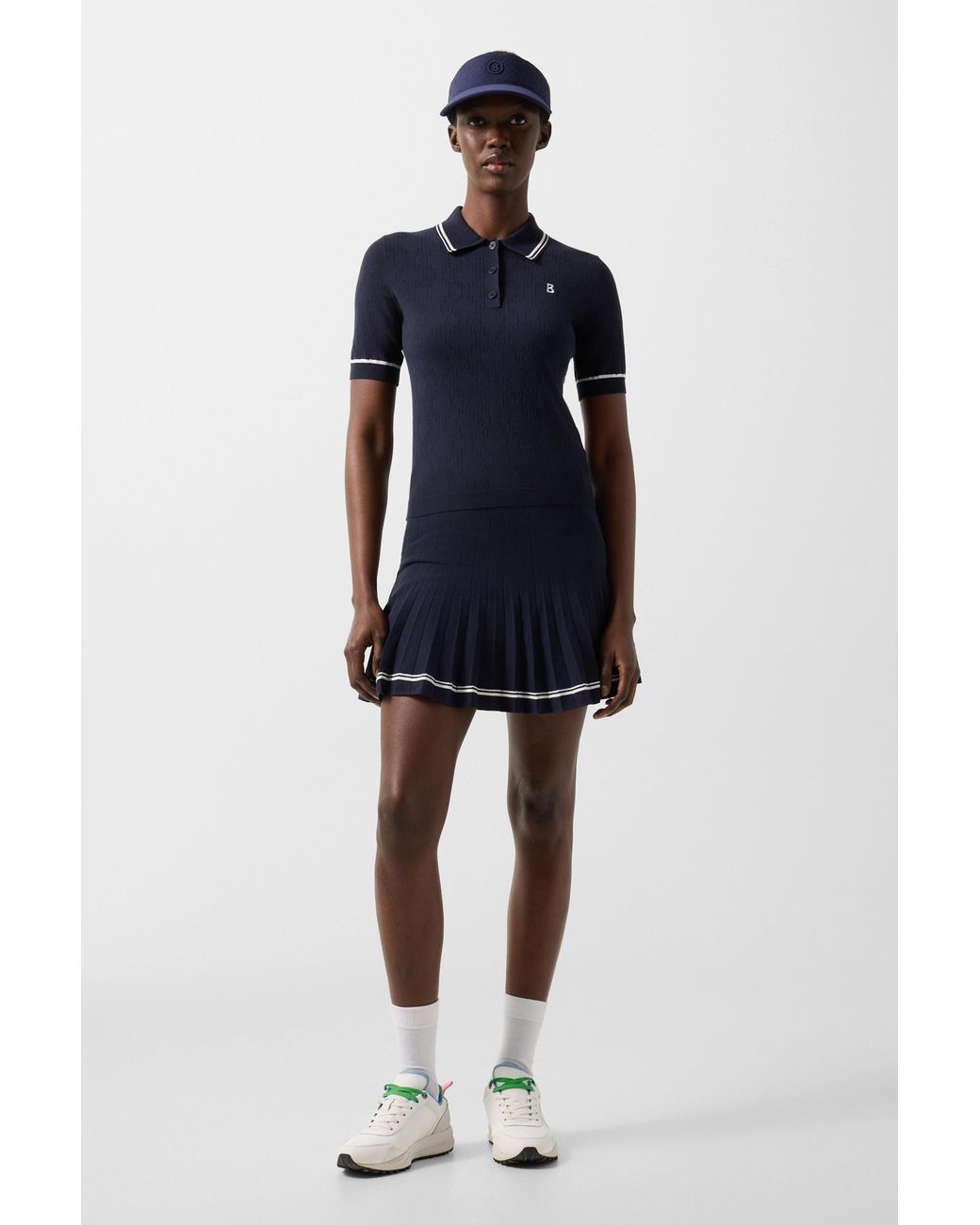 Bogner Blue Mandy Knitted Polo Shirt
