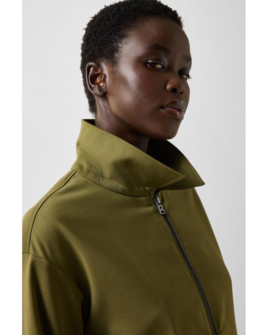 Bogner Green Elody Virgin Wool Blouse