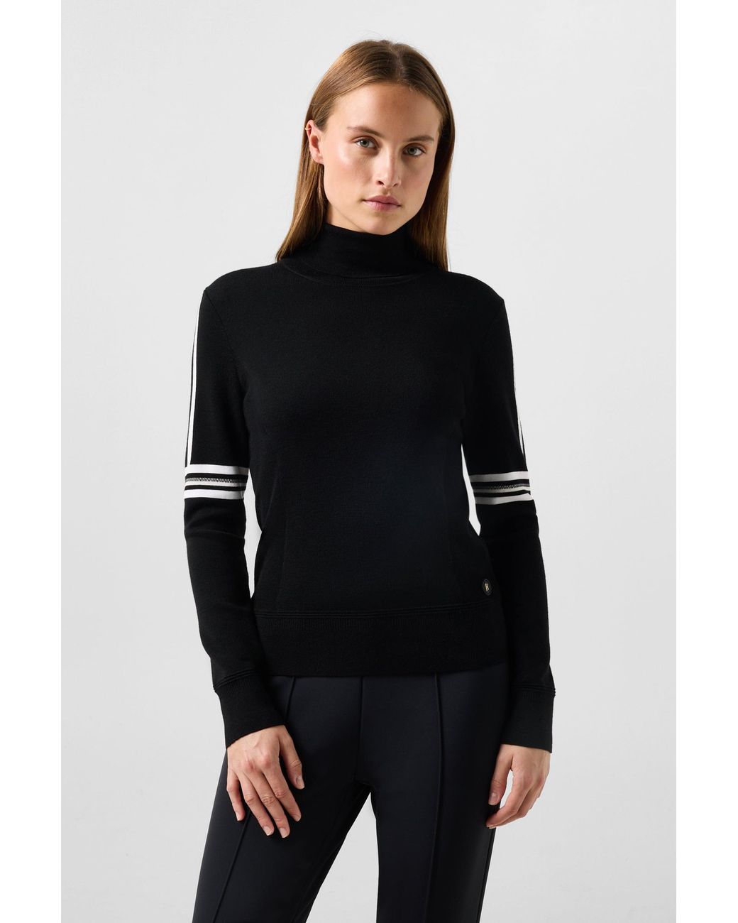 Bogner Black Louise Virgin Wool Jumper For