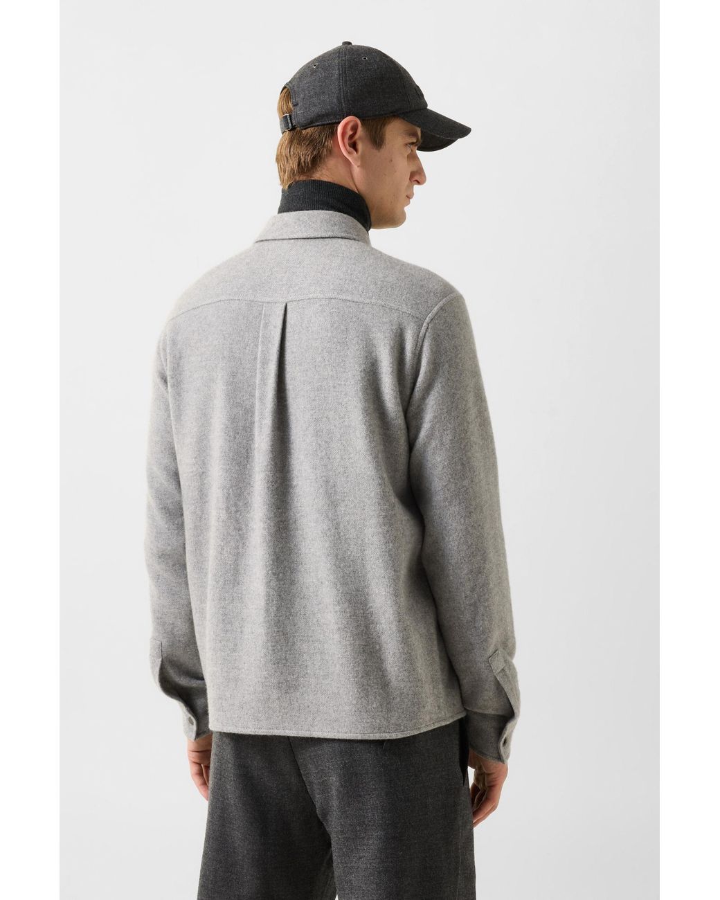 Bogner Gray Benji Cashmere Shirt for men
