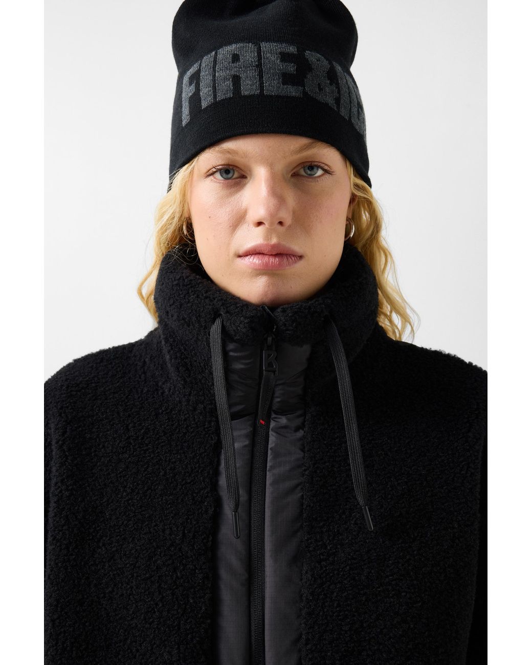 Bogner Fire + Ice Black Ninetta Mid-layer Teddy Jacket