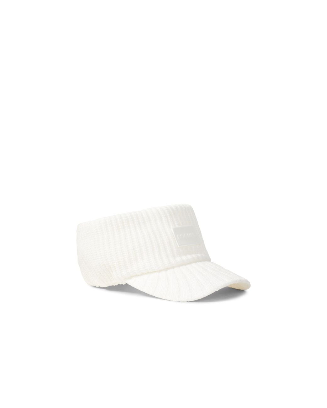 Bogner White Tessie Knitted Visor