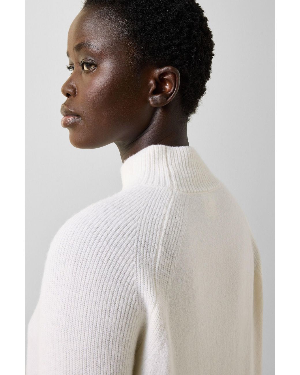 Bogner White Lena Virgin Wool Pullover