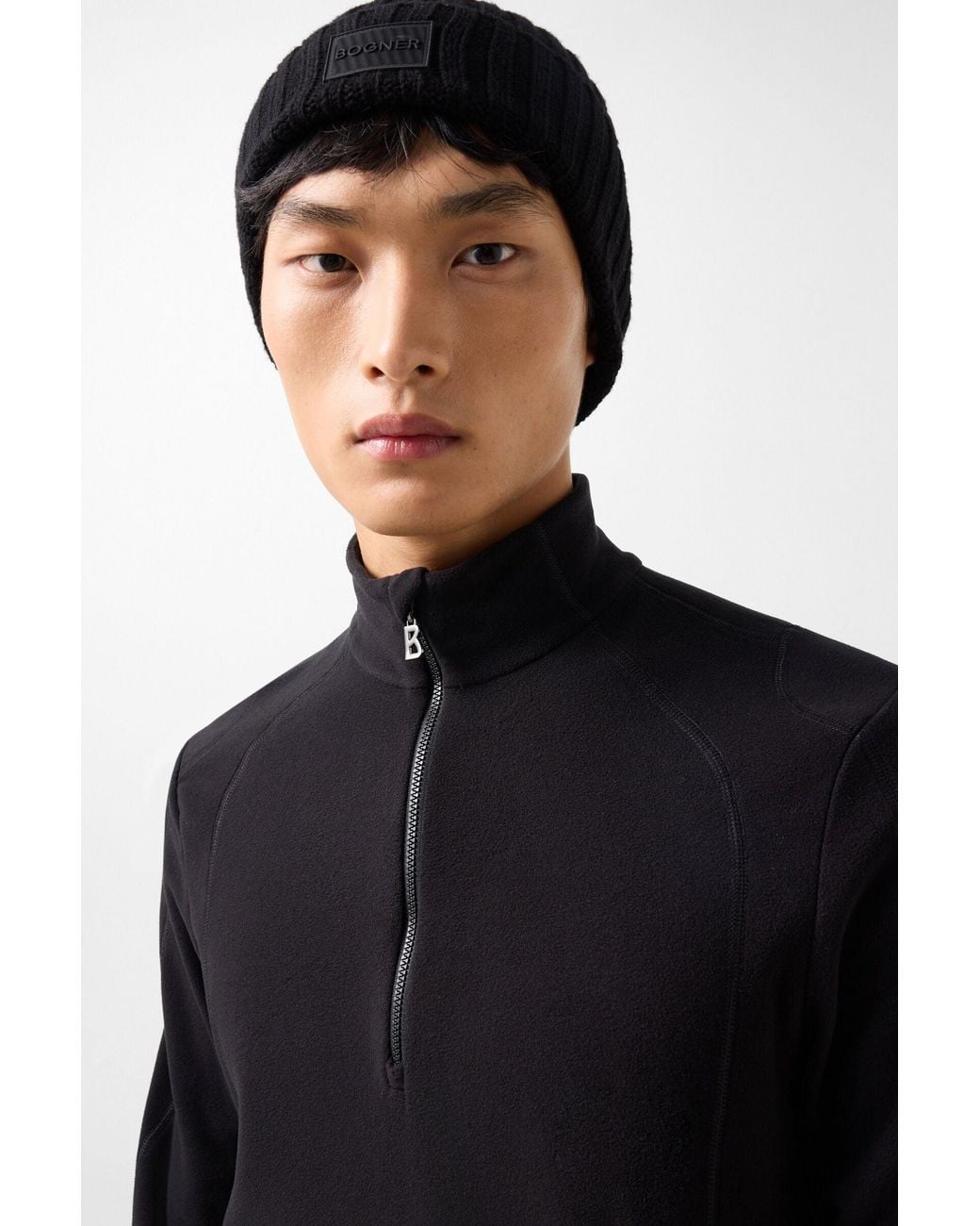 Bogner Black Harry Fleece Base Layer For for men