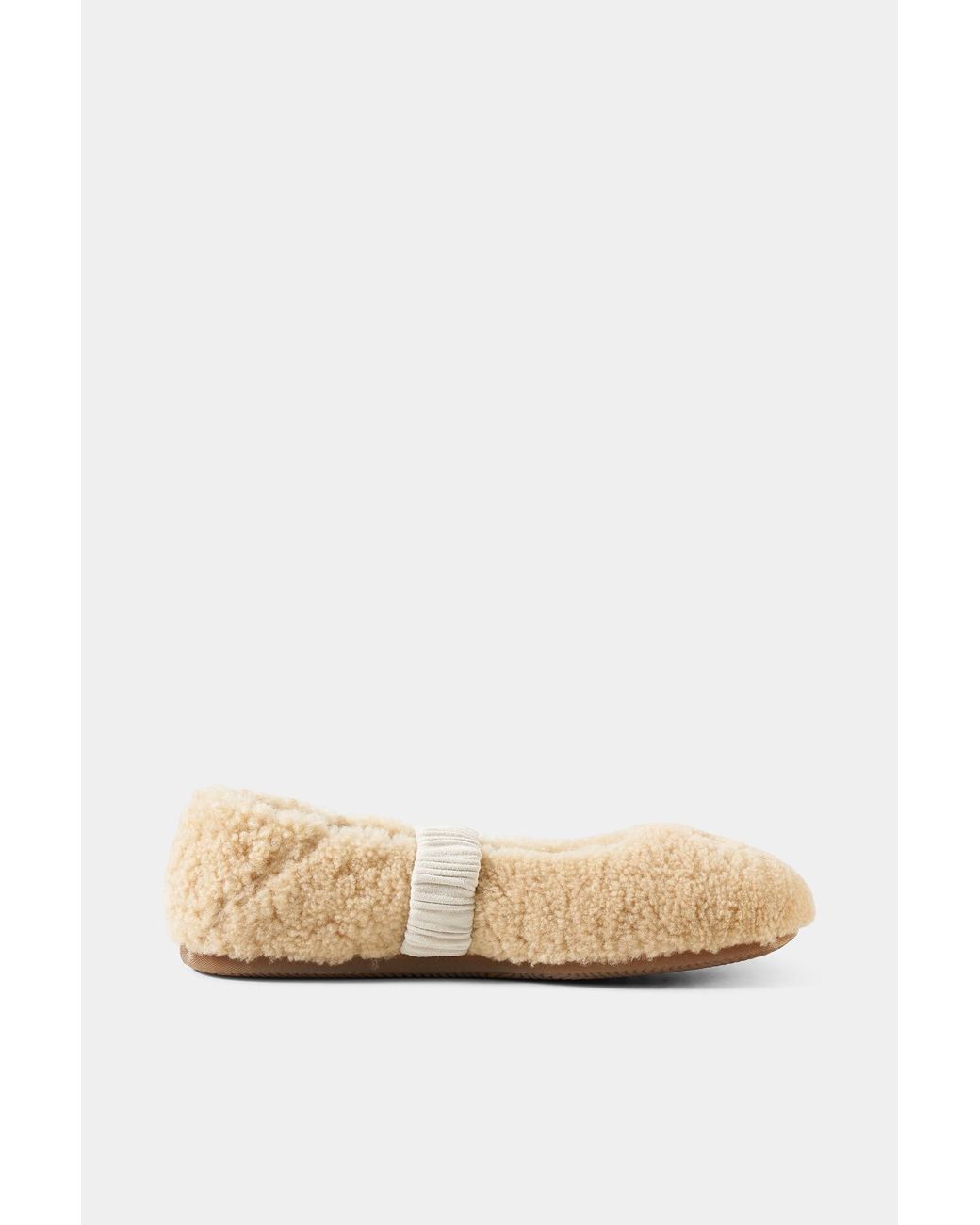 Bogner Natural Vienna Lambskin Ballerina Flats